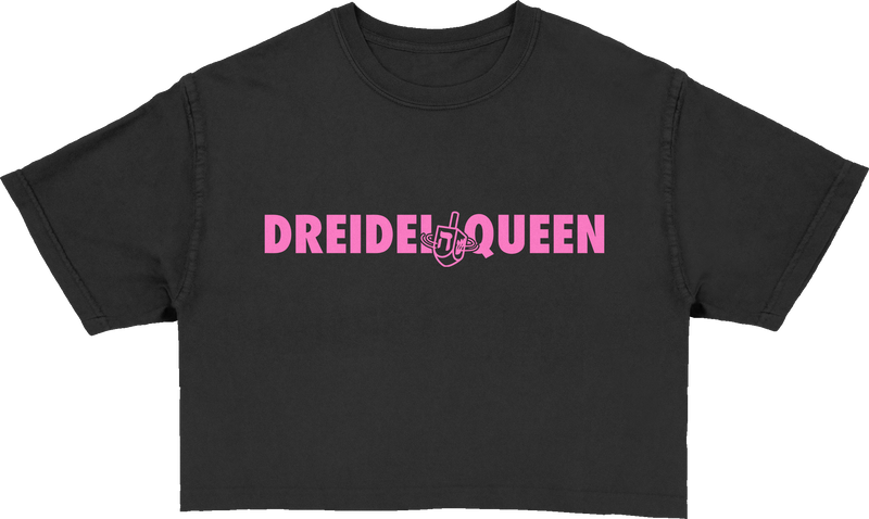 Dreidel Queen Black Tee